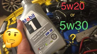 5w20 or 5w30 Which do I run and why Is 5w20 a hoax for fuel milage