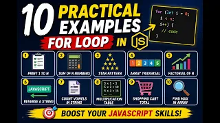 JavaScript For Loop Practice Questions Top 10 Coding Questions for Beginners JS Tutorial 2026