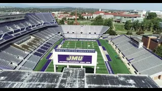 James Madison University Bridgeforth Stadium Drone