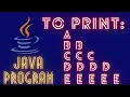 Java program to print the pattern using char data type code - yard