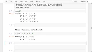06 - Difference between identity and eye function NumPy np identity vs np eye English