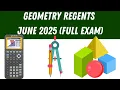 Geometry Regents June 2025 Full Exam