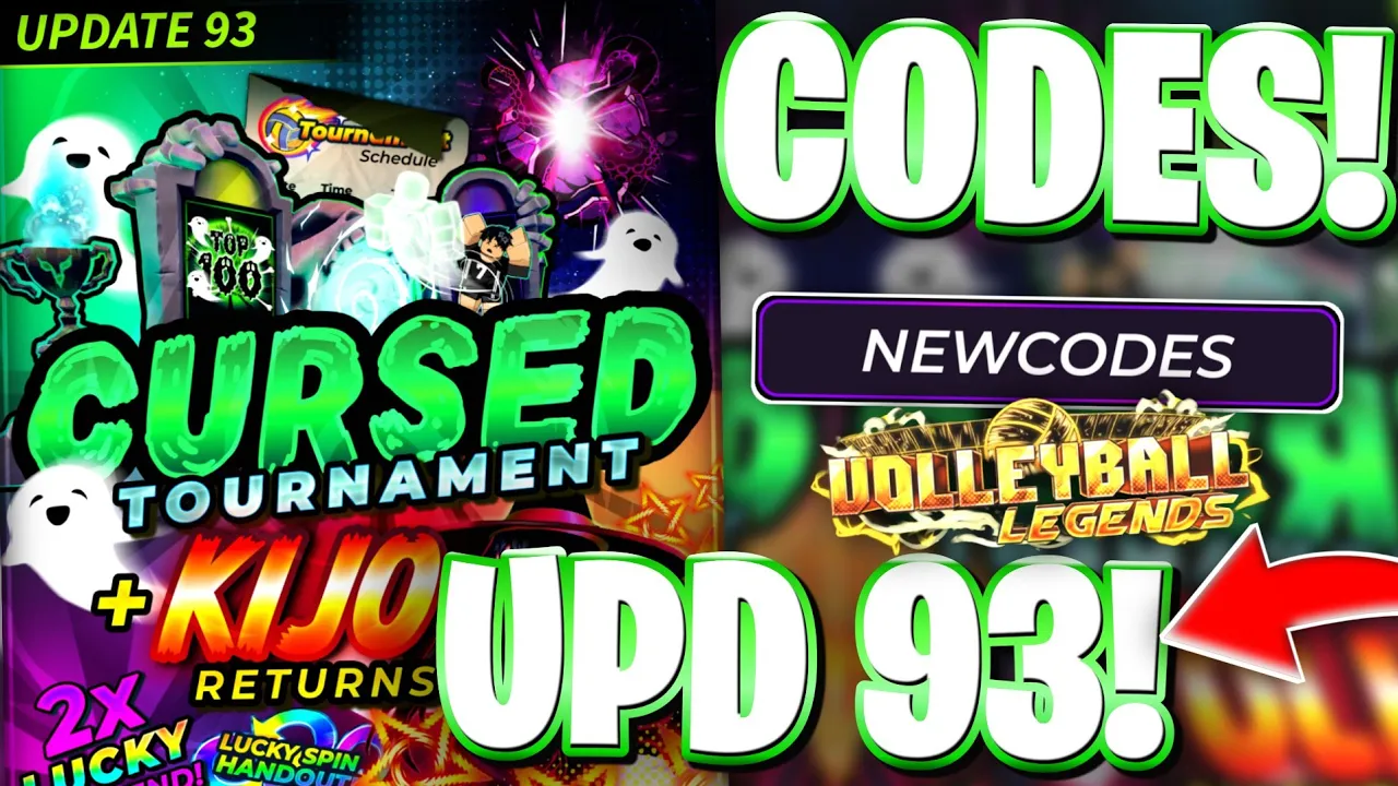 🏆UPD 93! ALL NEWLY KIJO RETURN & TOURNAMENT UPDATE 93 CODES FOR VBL! ROBLOX VOLLEYBALL LEGENDS CODES