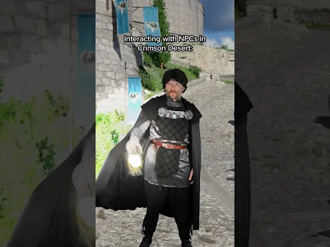 Interacting with NPCs in Crimson Desert