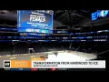 Check out how Dallas American Airlines Center transforms from hardwood to ice