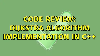 Code Review Dijkstra Algorithm implementation in C 2 Solutions