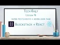 Lesson 10 Blockstack React - Admin Posts Route Admin User Page