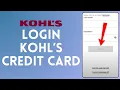 Kohl s Credit Card Login How to Sign in to Mykohlscard Account 2024 EASY
