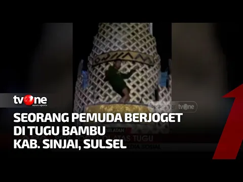 Aksi Pria Bikin Konten Joget di Atas Tugu Bambu Viral di Medsos