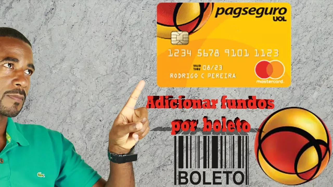 CARTÃO PRÉ PAGO PAGSEGURO / ADICIONAR DINHEIRO COM BOLETO
