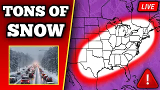 BREAKING Winter Storm Coverage - Tons Of Snow Crippling Ice