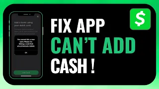 How to Fix CashApp Can t Add Cash Problem