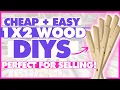 Grab some 2 1x2 lumber to make these EASY Beginner-Friendly Wood DIYs All under 10 in wood