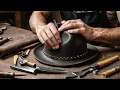 How to Make a Handmade Leather Cowboy Hat 4K