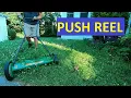Push Reel Mower How to Mow Long Grass High Mowing Height Dry Grass Three Passes