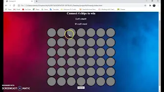 Connect Four Game Build With Basic HTML CSS JS Watch how it works