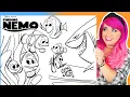 Coloring Finding Nemo Marlin Dory Coloring Pages Prismacolor Markers Crayola Crayons