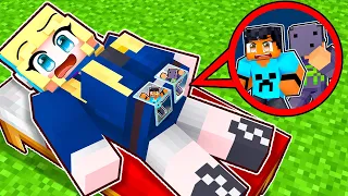 Fiz uma BASE SECRETA dentro da GAROTA POLICIAL no Minecraft