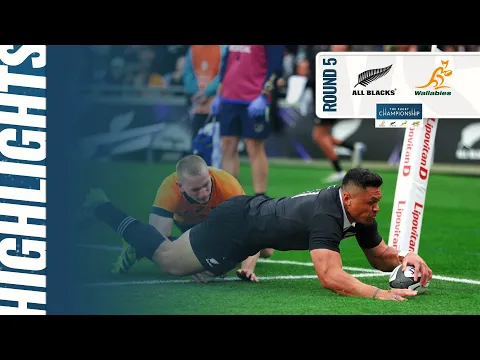 Video Thumbnail: NEW ZEALAND v AUSTRALIA | The Rugby Championship 2025 | Round 5