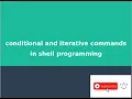 Shell Scripting conditional and iterative commands Linux Tutorial OS Malayalam Tutorial