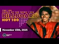 Lagu Billboard Hot 100™ Top Singles This Week + Bubbling Under Hot 100 (November 15th, 2025)
