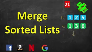 Merge Two Sorted Lists LeetCode 21 C Java Python