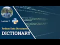 Dictionary Function in Python Lecture 7 Getting Started with Python Satyajit Pattnaik