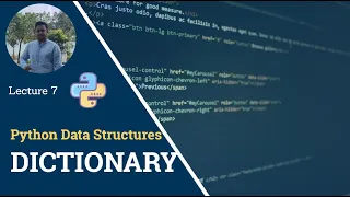 Dictionary Function in Python Lecture 7 Getting Started with Python Satyajit Pattnaik