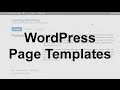WordPress Page Templates Theme Development