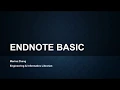 EndNote Basic Part 1 Sign up EndNote Basic account