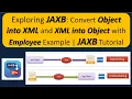 Exploring JAXB Convert Object into XML and XML into Object with Employee Example JAXB Tutorial