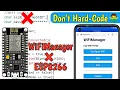 WiFi Manager With Esp8266 Stop Hard-Coding WiFi Configuration
