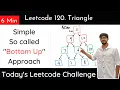 Leetcode 120 Triangle Easy Bottom Up Hindi