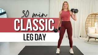 30 min CLASSIC Lower Body Strength Training with Dumbbells