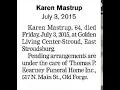 The sad death of Karen Mastrup