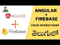CRUD Operations in Angular with firebase Angular 11 CRUD tutorial with firebase Realtime database