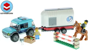 LEGO City 60327 Horse Transporter - LEGO Speed Build Review
