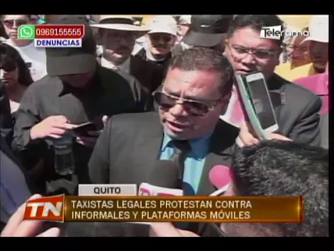 Taxistas legales protestan contra informales y plataformas móviles