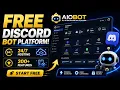 Free All-In-One Discord Bot Platform Free Online Hosting 200 Configurable Features