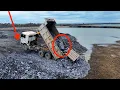 Download Lagu The Best Skills !Amazing the project of pouring rocks into deep lake with transport by trucks \u0026Dozer