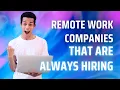 Remote Work Companies That Are Always Hiring The Finance Virtuoso