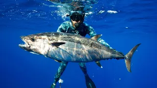 Spearfishing Dogtooth Tuna in Tonga – We find a Dogtooth Tuna Aggregation and it’s EPIC! a Ep.9