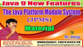 Download Java 9 New Features The Java Platform Module System JPMS Material