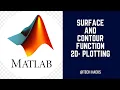How to plot surface and contour 2d function in MATLAB