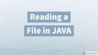 JAVA File Handling Reading a File using FileReader and BufferedReader