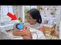 My Baby Brother s First Bath FACE NAME REVEAL