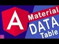 Angular Material Data table in angular 8 Tutorial - 9