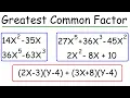 How To Factor The Greatest Common Factor In a Polynomial Algebra