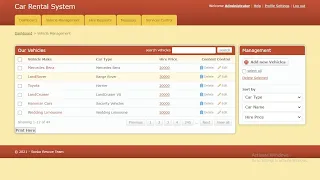 Car Rental System in PHP MySQL with Source Code
