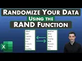Excel Tips - Randomize Your Data RAND Function Easy